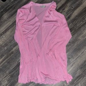 LOFT pink cardigan